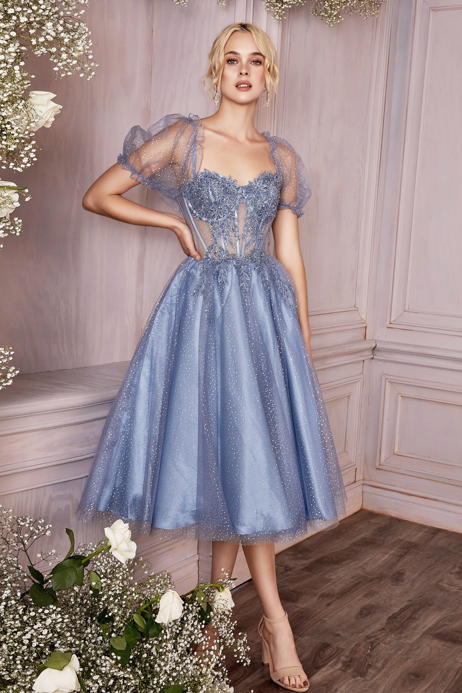 Formal dresses tea length hotsell