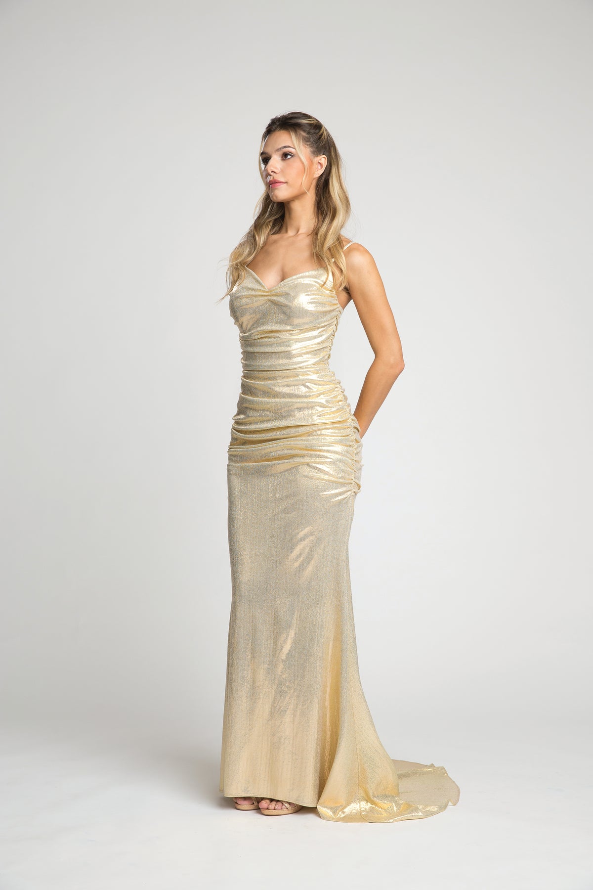 Fiesta 60110 Shining Ruched Dress - NORMA REED