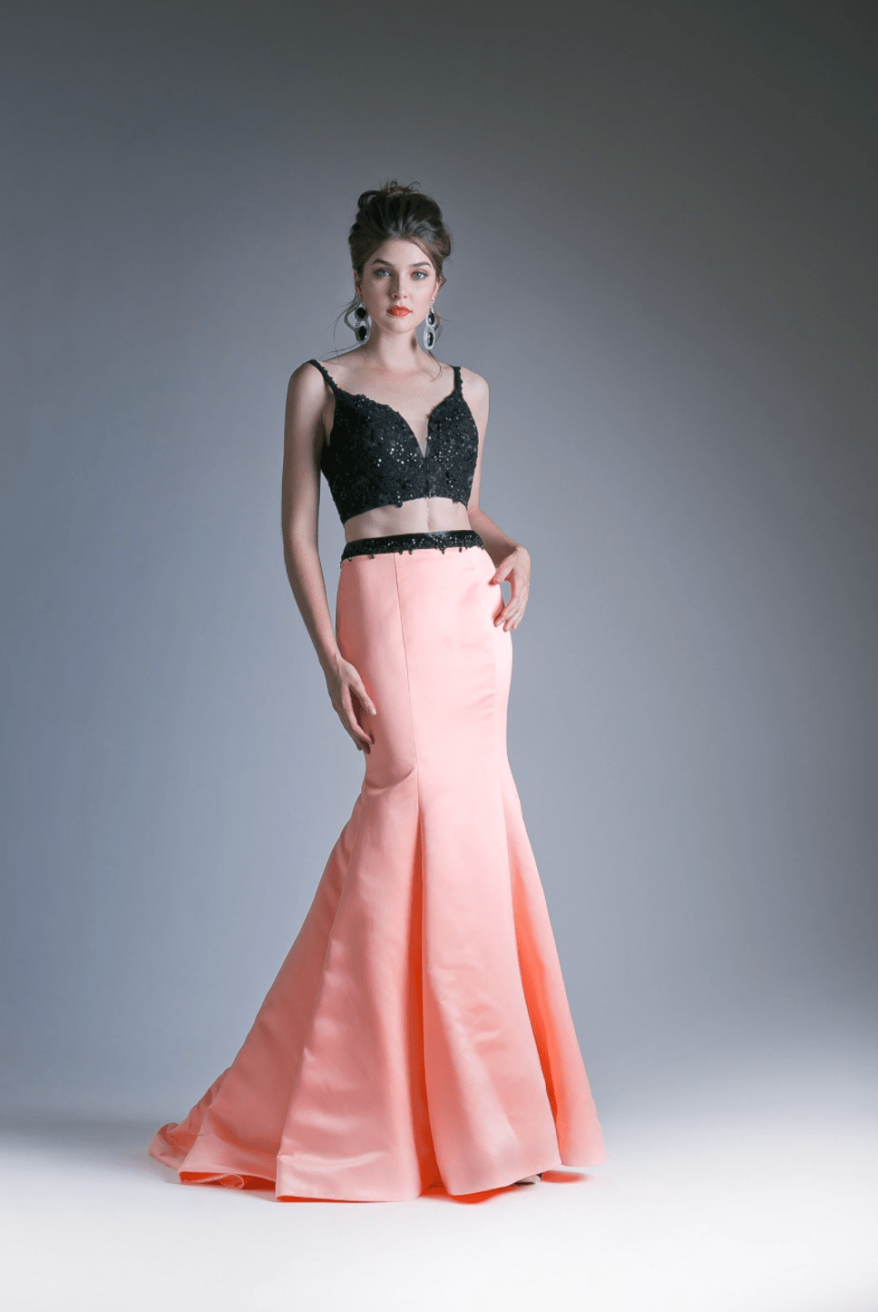 Two Piece Mermaid Satin Dress by Ladivine - NORMA REED