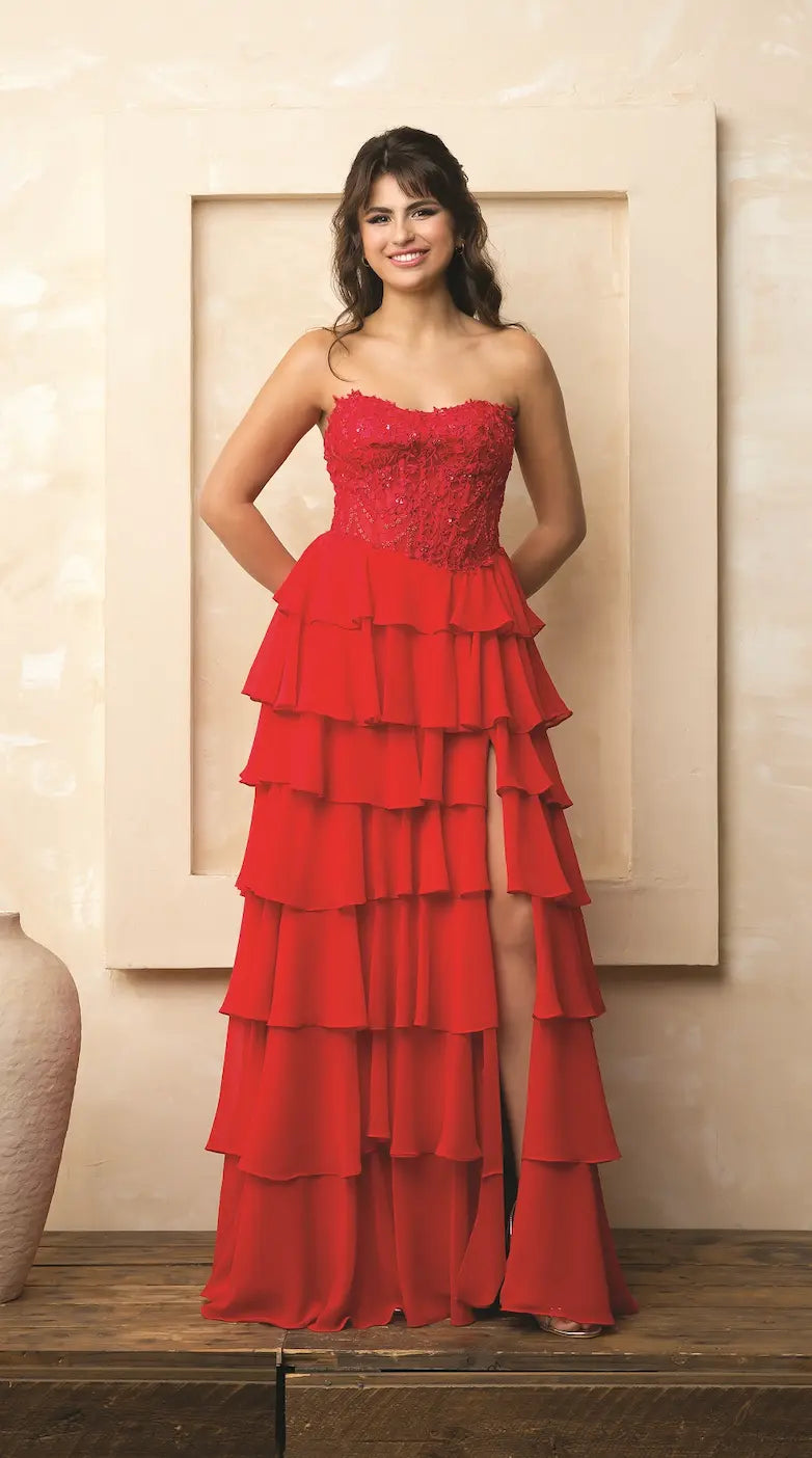 fiesta fashion red dress Fiesta Fashion Gown / Party / Wedding / Formal Dress Dark Red size 4XL #S132