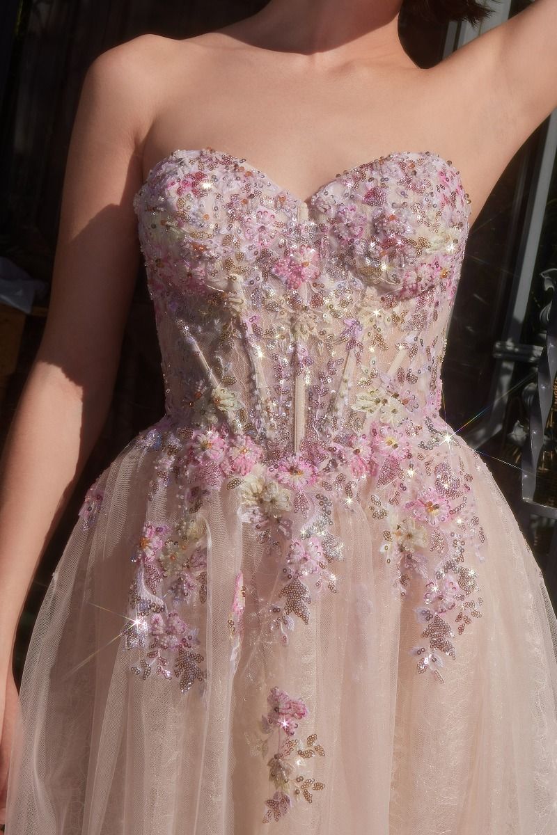 Andrea & Leo A1468 Summer Garden Floral Gown - NORMA REED