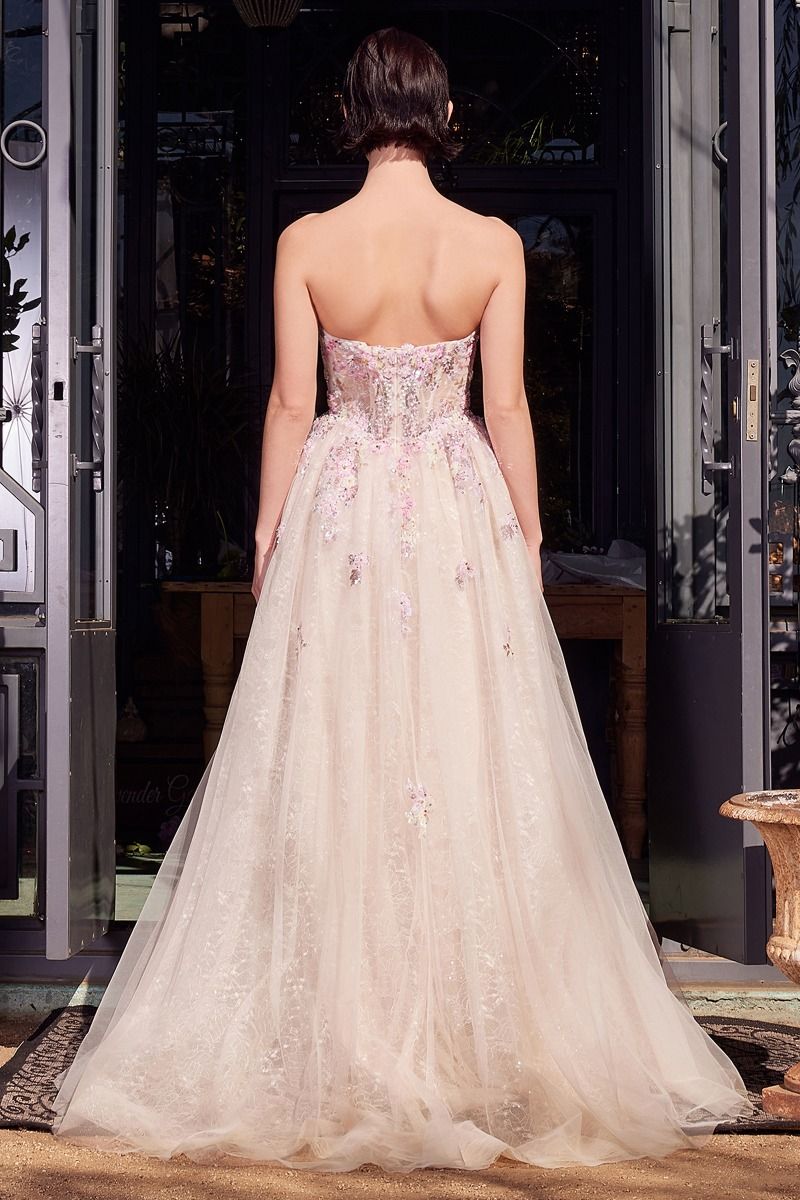 Andrea & Leo A1468 Summer Garden Floral Gown - NORMA REED