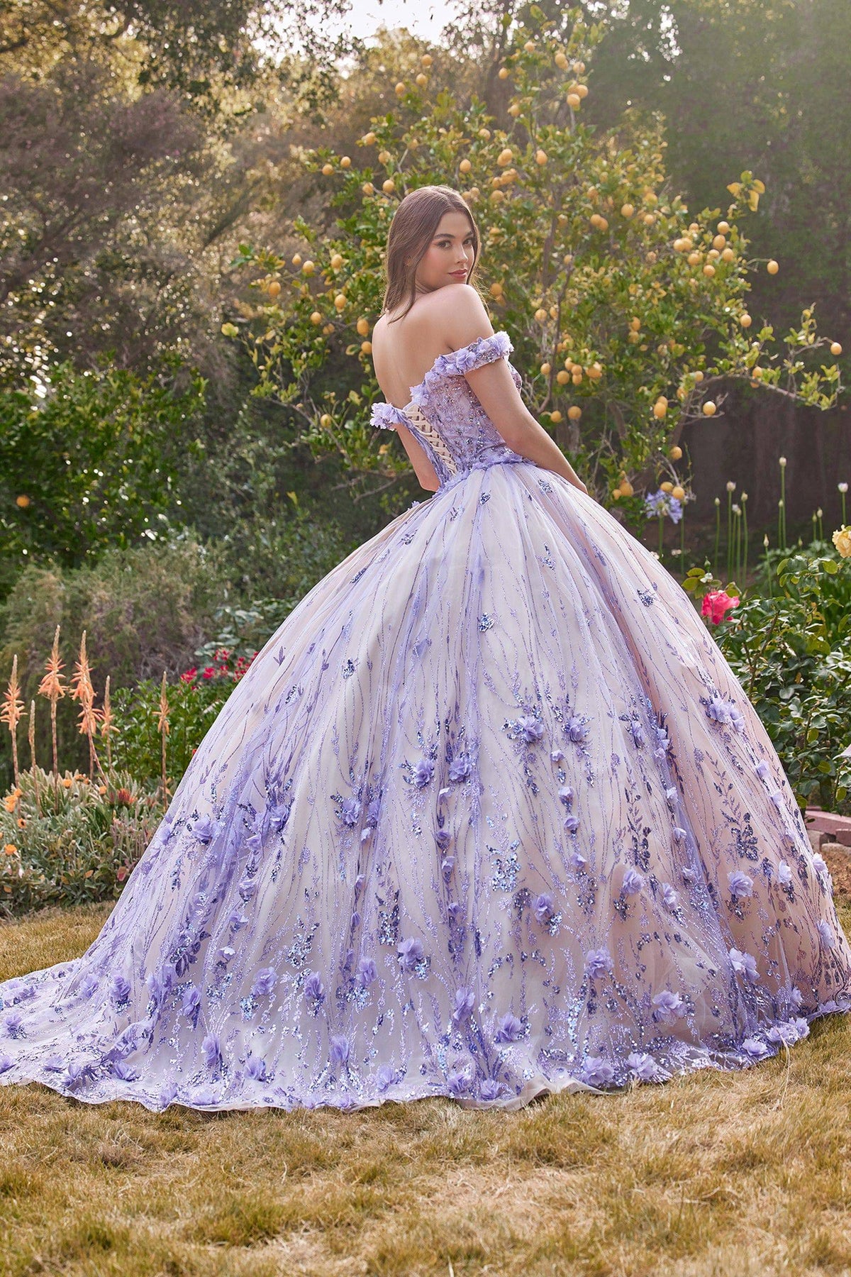 Cinderella Divine 15704 Off Shoulder Quinceanera Dress - Quinceanera Ball Gown - NORMA REED