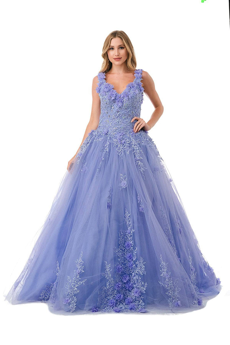 Aspeed L2729 Floral Lilac Quinceanera Dress - NORMA REED