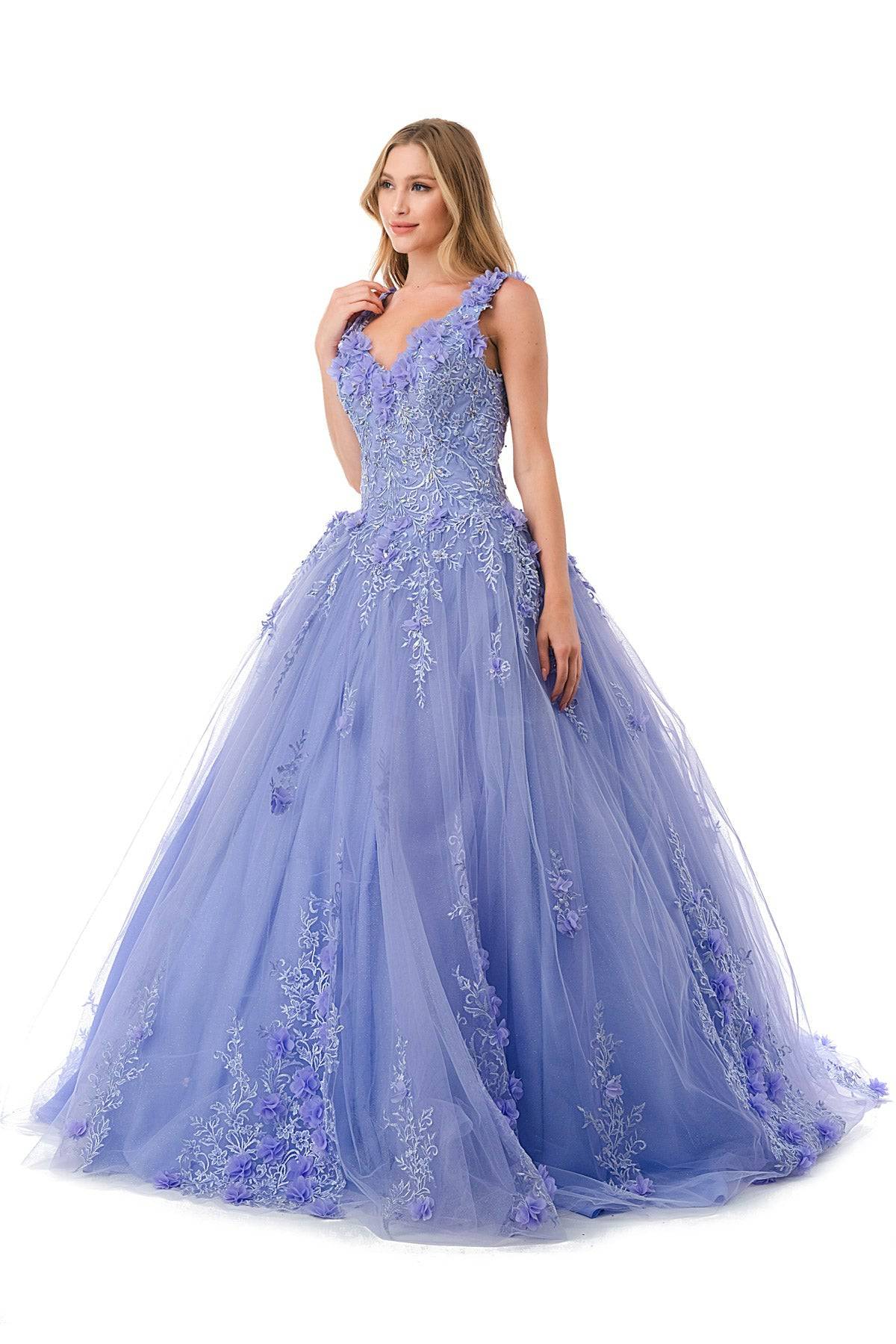 Aspeed L2729 Floral Lilac Ball Gown - NORMA REED