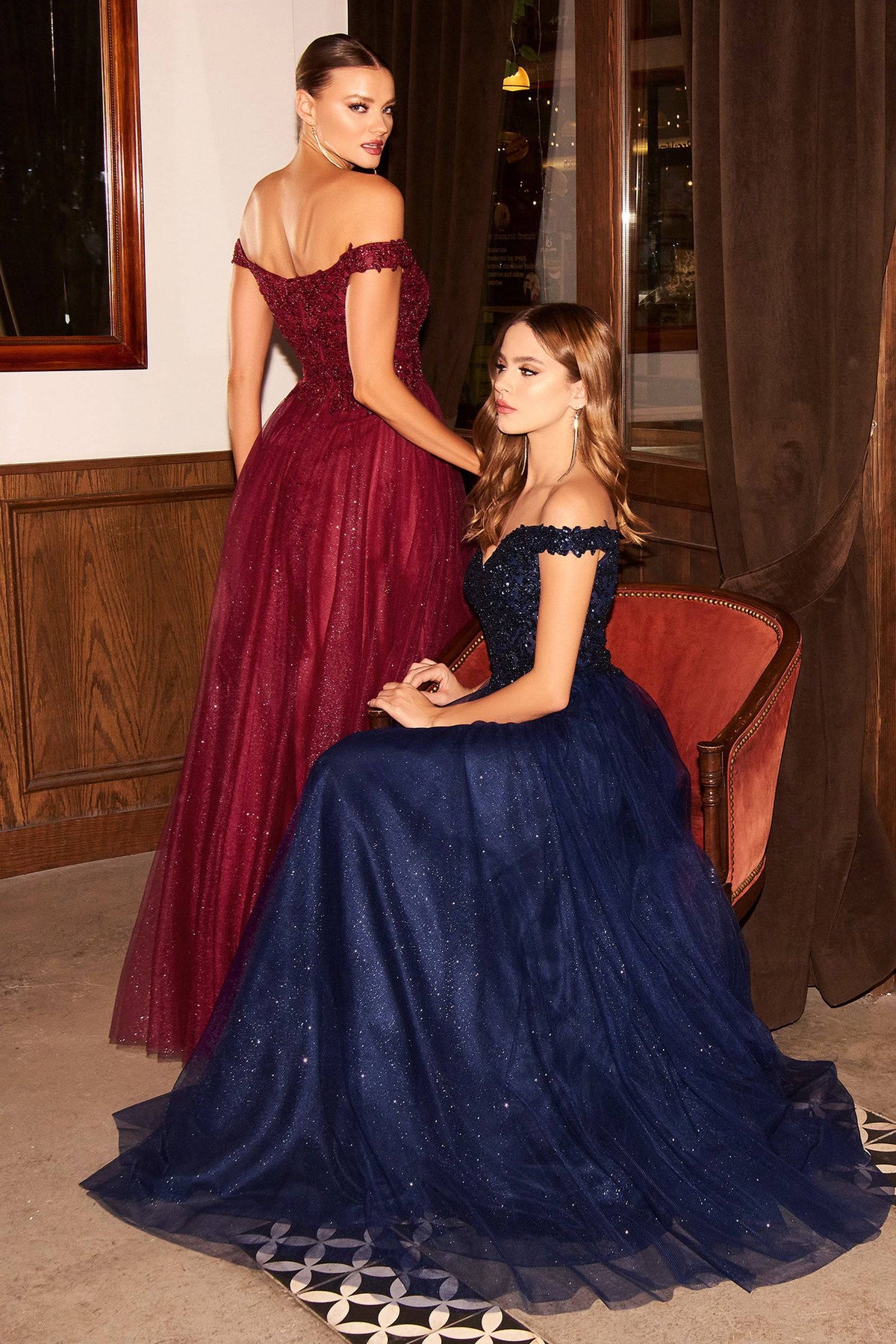 Jawdropping Princess Ball Gown with Glitter Bodice and Layered Skirt #CDCD0177 - NORMA REED