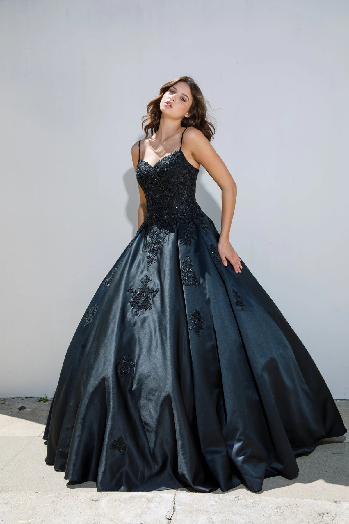 Prom-Black-Ball-Gown NORMA REED