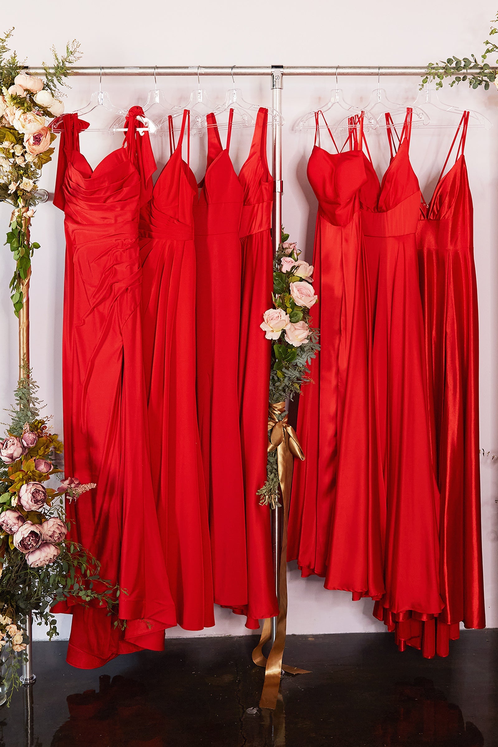 Red Bridesmaid Dresses - Norma Reed