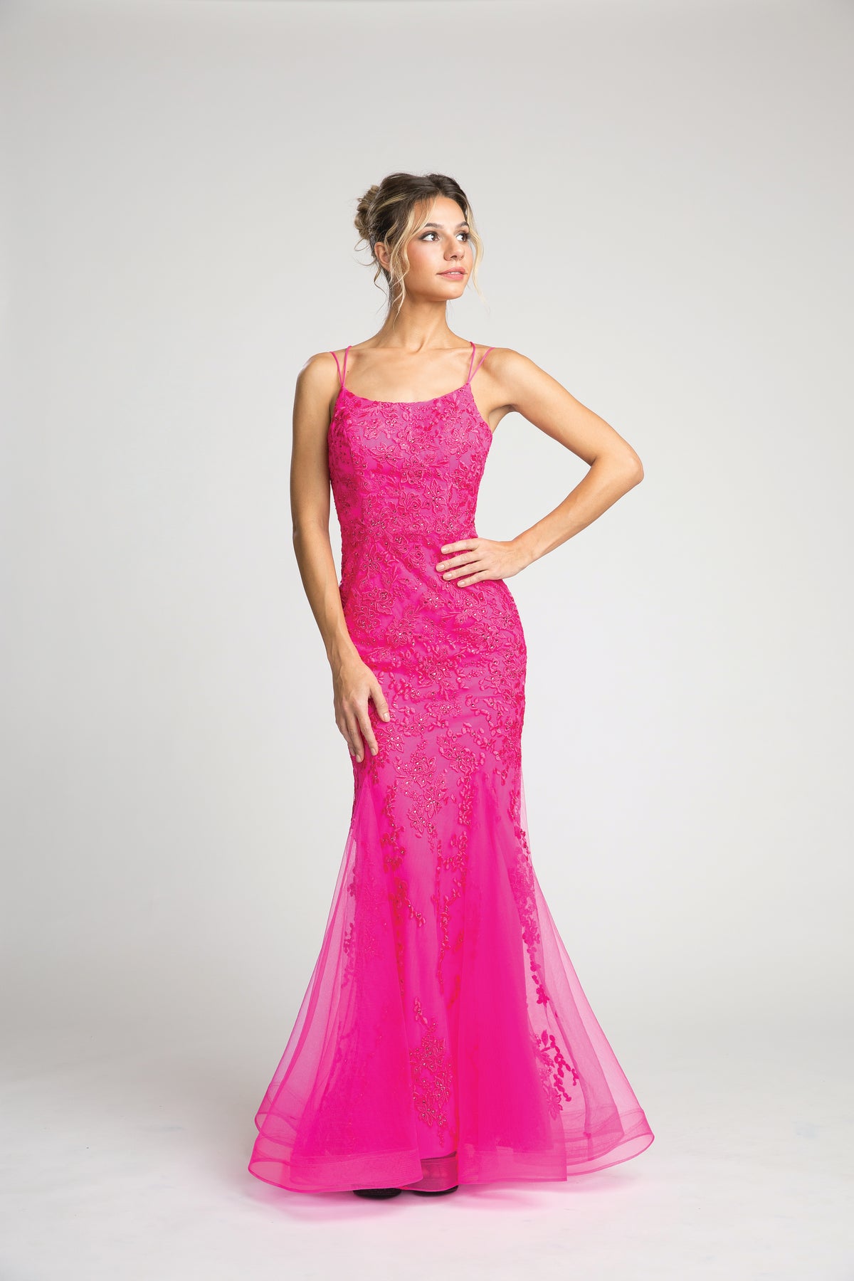 Fiesta 67056 Glittering Mermaid Gown