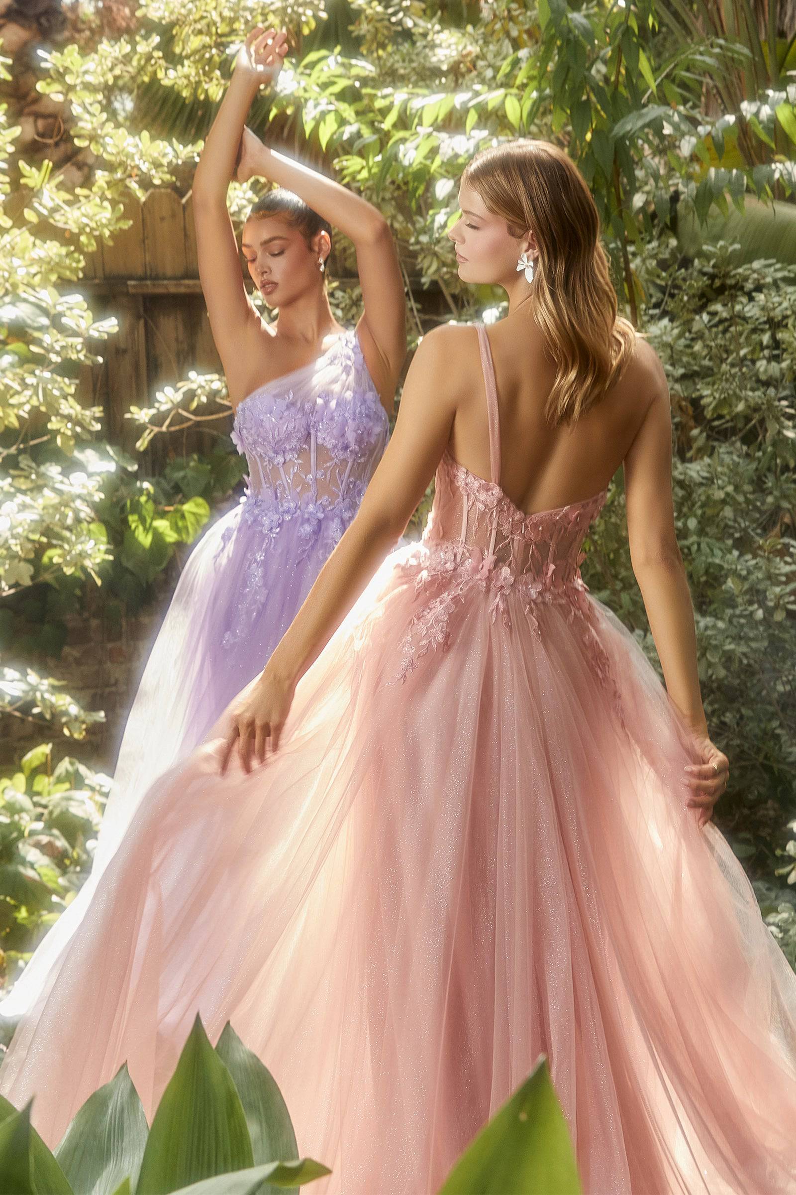 Tulle gown with lace applique sale