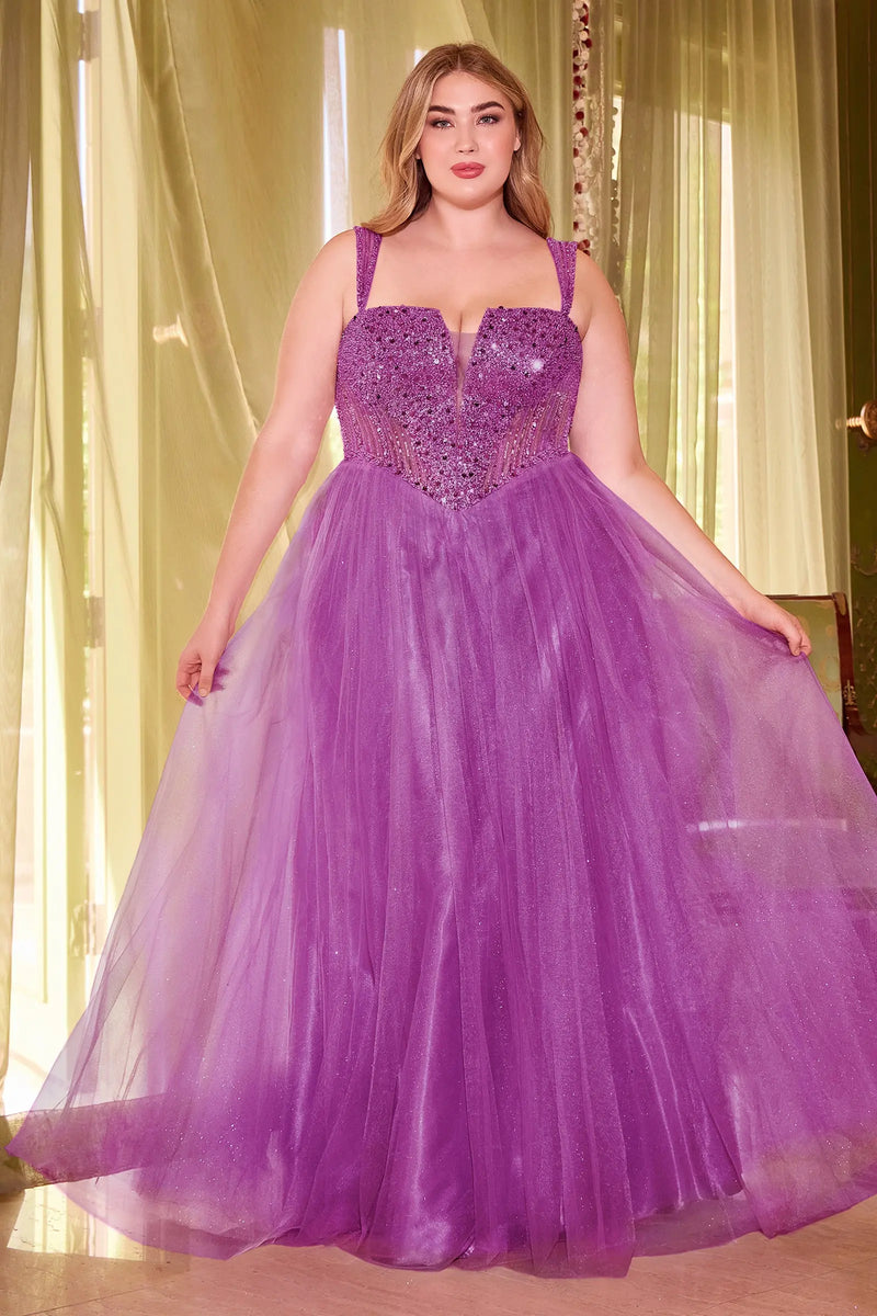 plus size prom dresses canada Plus-Slize Strapless Prom Ball Gown CD0191C Burgundy / 2XLarge