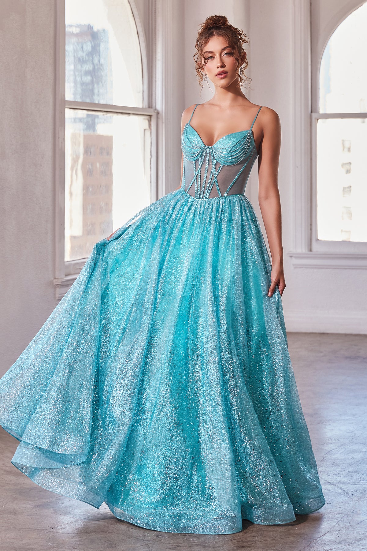 Cinderella Divine CD832 Ladivine Glittered Ball Gown - NORMA REED