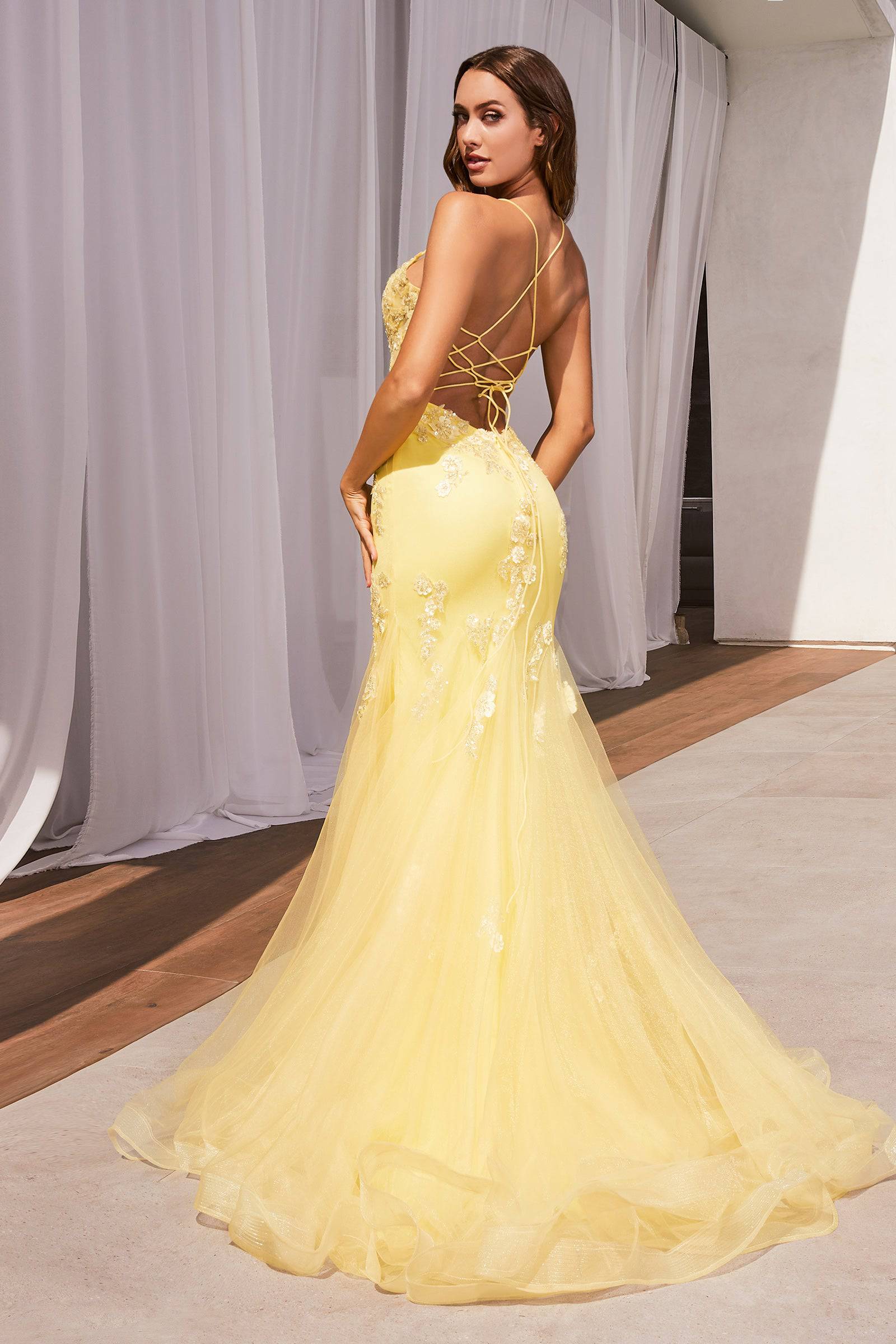 Beautiful yellow gowns hotsell