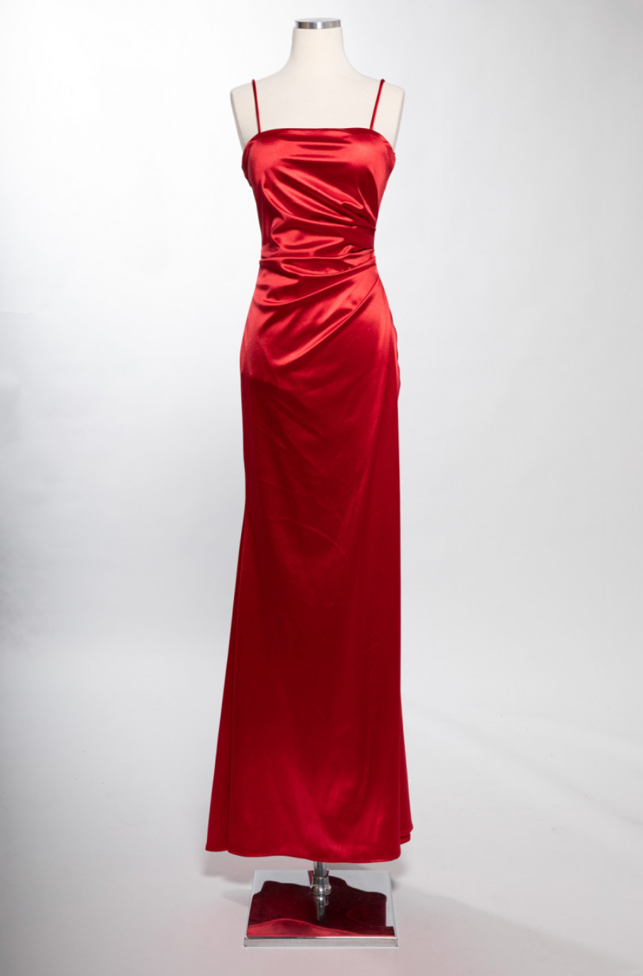 Aspeed Design D601 Ruched Satin Slit Leg Dress - NORMA REED