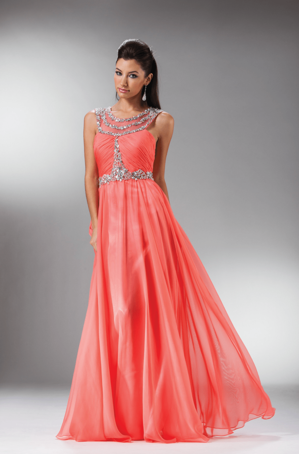 Flowing chiffon 2025 maxi dress