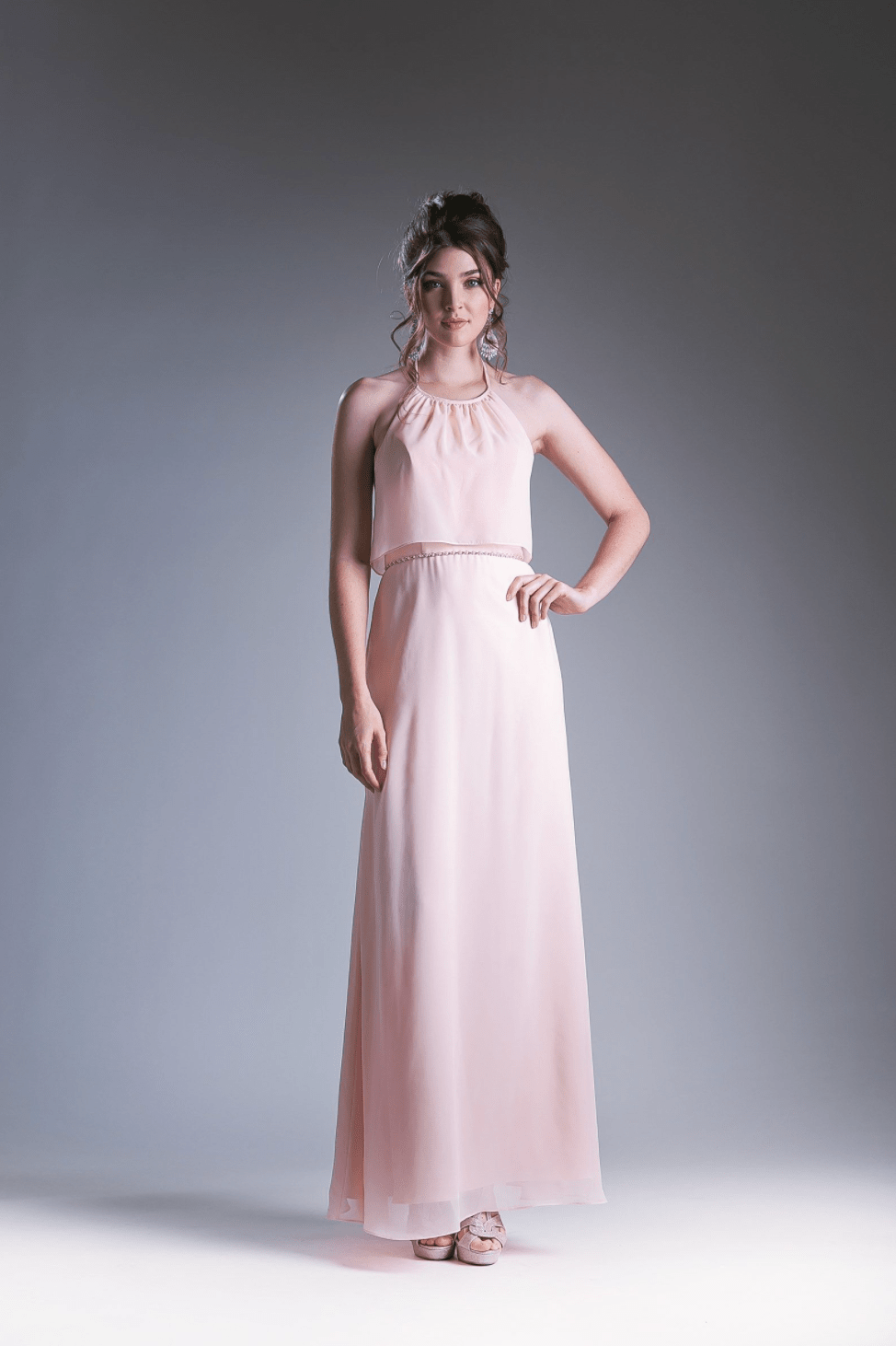Chiffon Sheath Dress By Cinderella Divine - NORMA REED