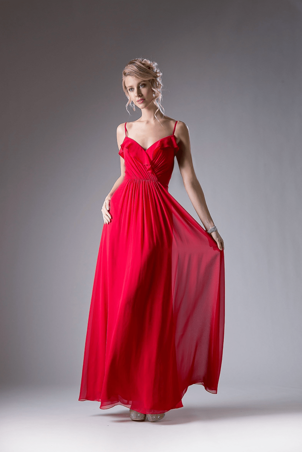 Red online empire dress