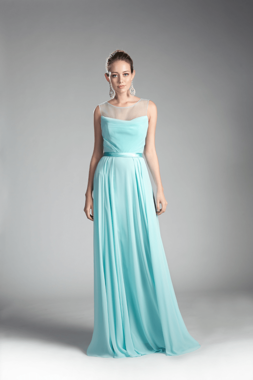 Chiffon Empire Waist Dress By Cinderella Divine - NORMA REED