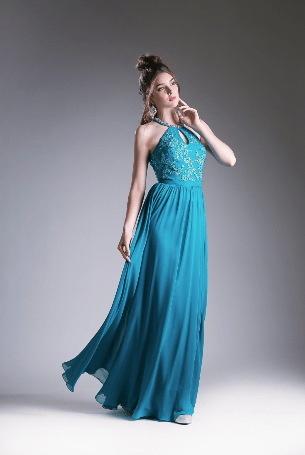 Teal Halter Dress by Ladivine - NORMA REED