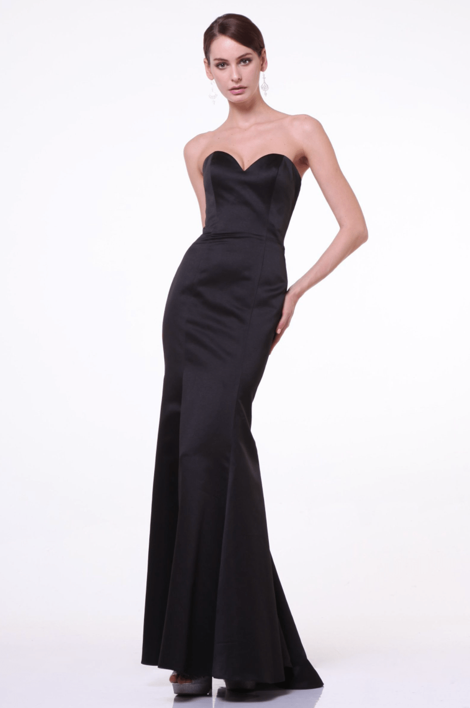Strapless Satin Mermaid Dress by Ladivine - NORMA REED