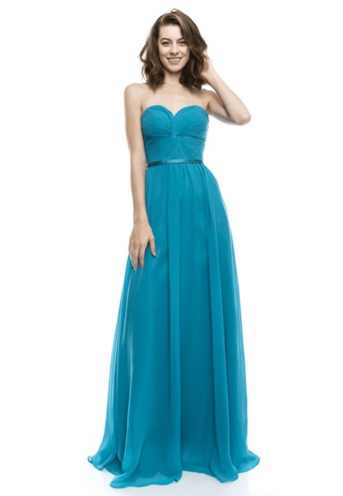 Strapless Chiffon Dress by Chicas | 16 Colors - NORMA REED