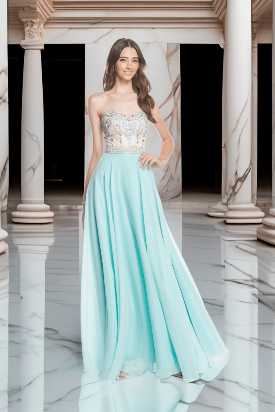 Flowing 2025 chiffon dress