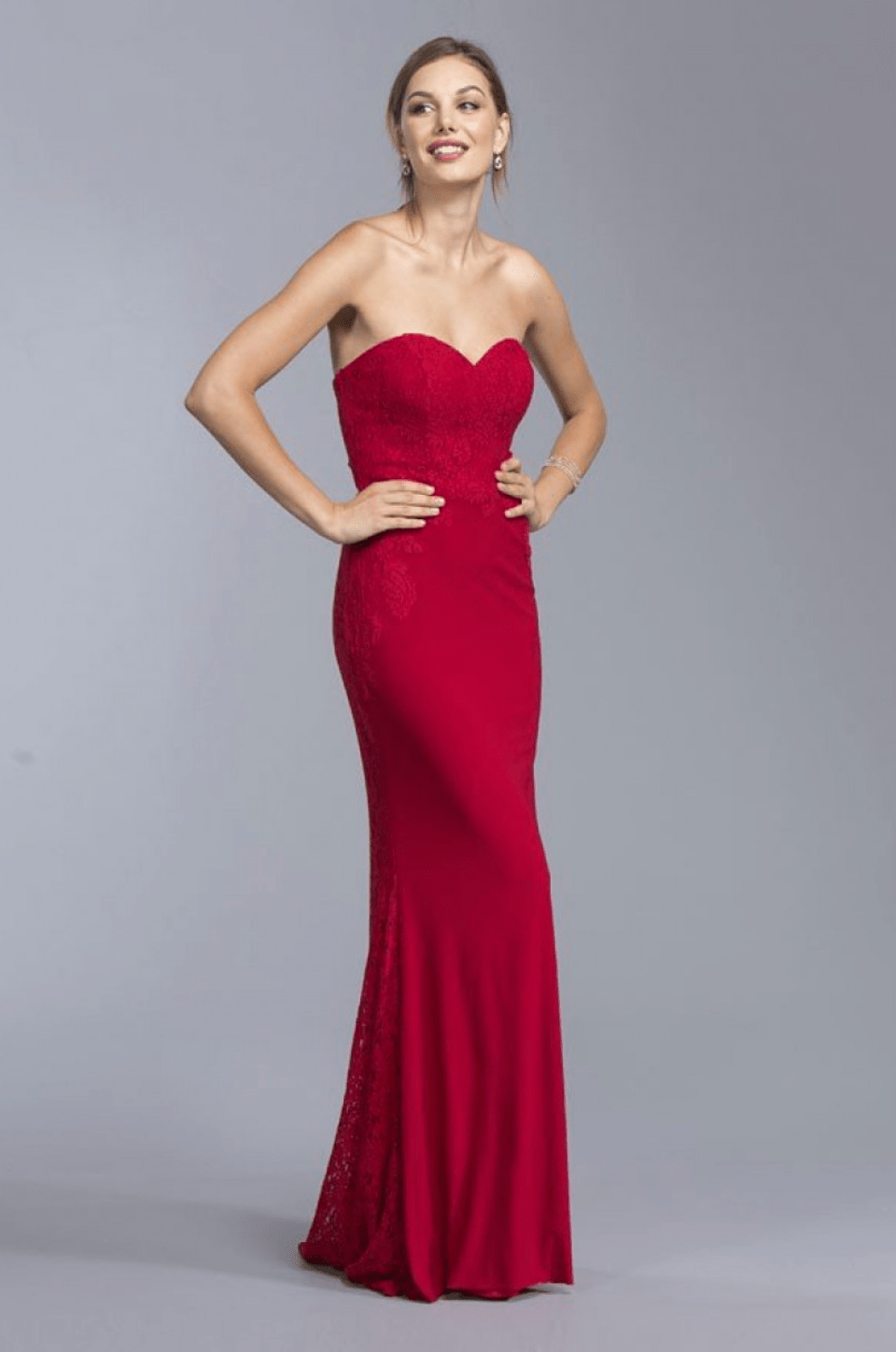 Strapless Lace Mermaid Dress by Aspeed - NORMA REED