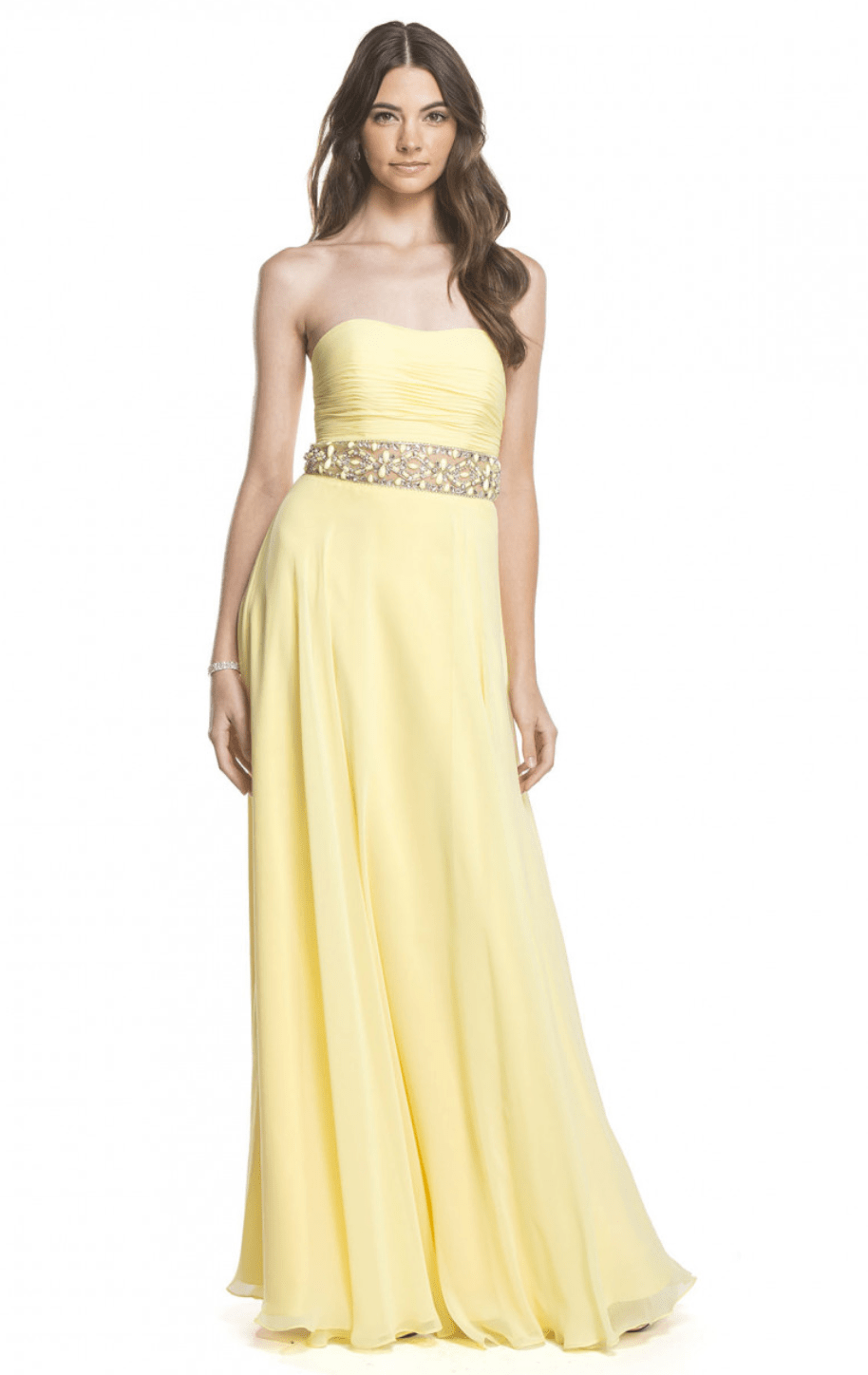 Flowing Chiffon Crystal Beaded Dress by Aspeed - NORMA REED