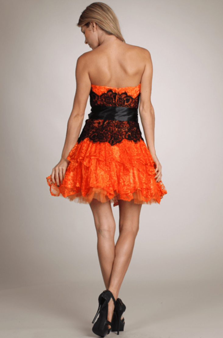 Orange Bow Short Dress by Fiesta - NORMA REED