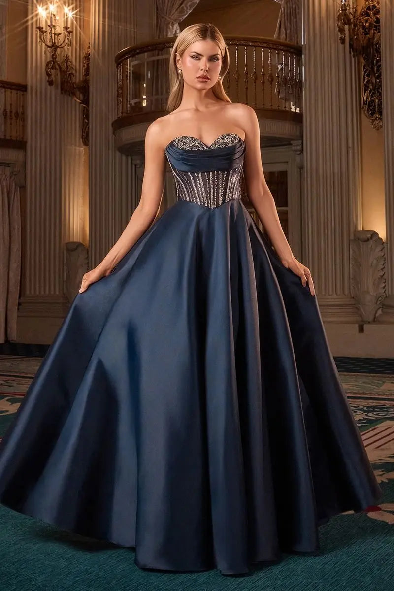 うに様♡【CAROLINA HERRERA】総レース ロングドレス ネイビー Ladivine CK2405 - NORMA REED