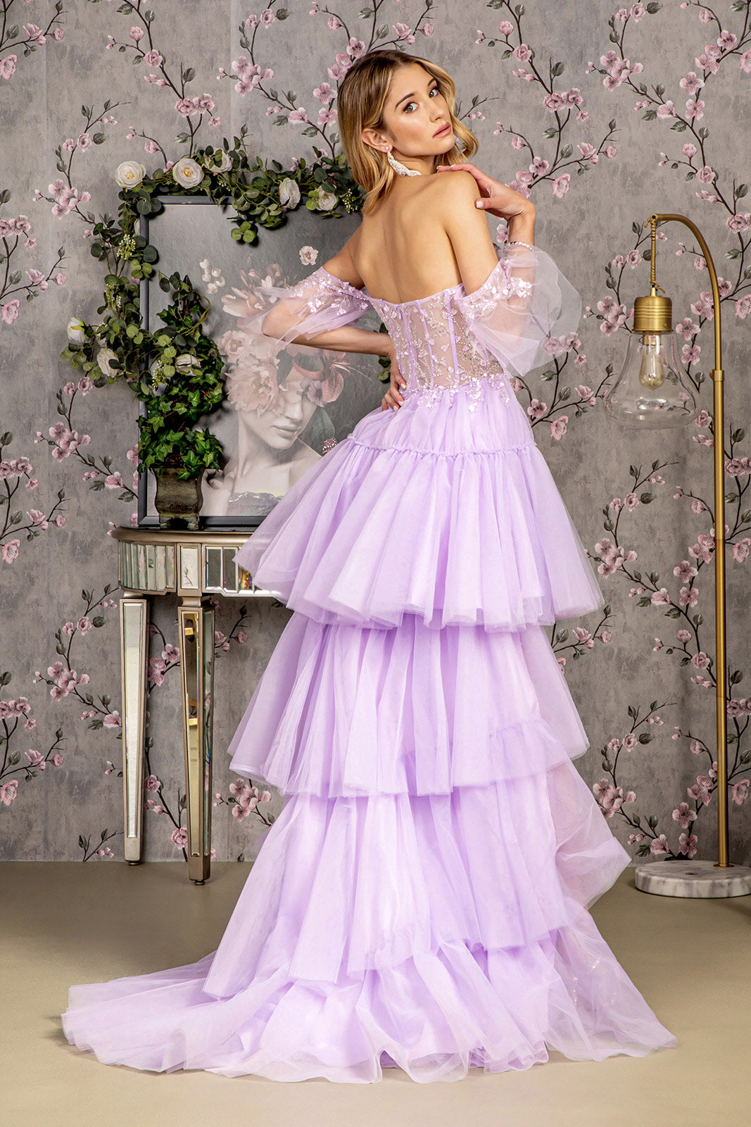 GLS by Gloria GL3396 Long Dress w/ Detachable Skirt - NORMA REED