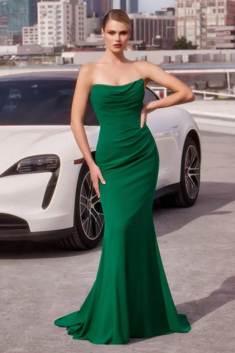 Amoris T702 Strapless Chiffon Dress - NORMA REED Amoris T702 Strapless Chiffon Dress - NORMA REED