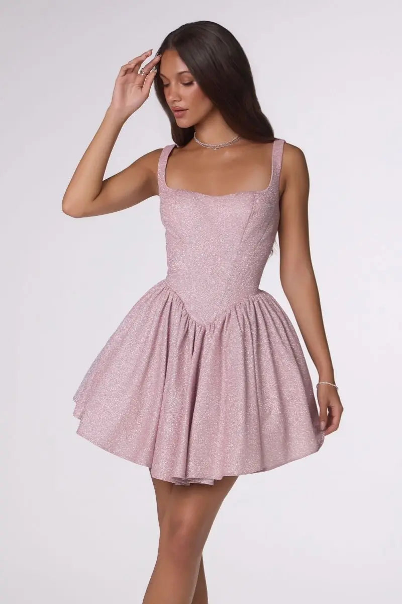 Amoris T738 Fit & Flare Mini Dress