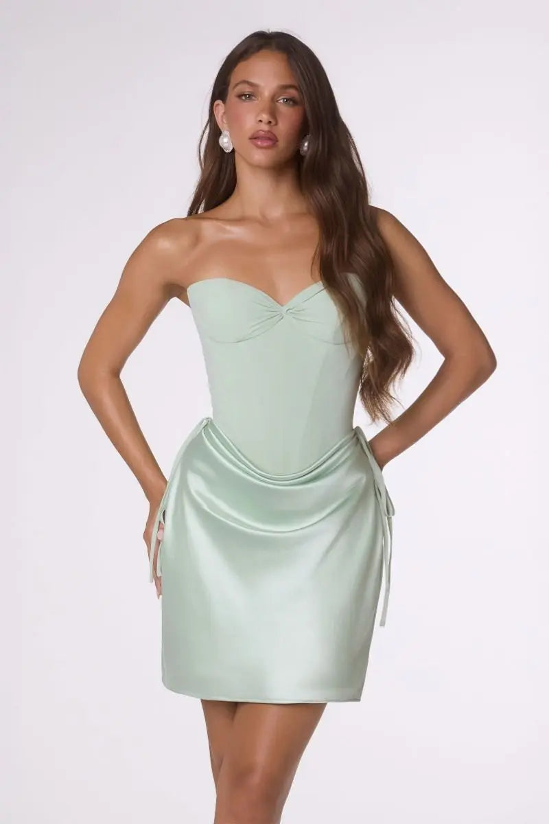 Amoris T746 Corset Fitted Mini Dress