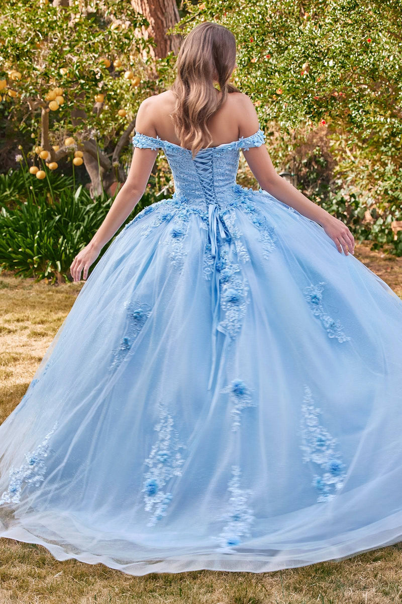 Cinderella Divine 15702 Off Shoulder Quinceanera Ball Gown - Norma Reed - NORMA REED