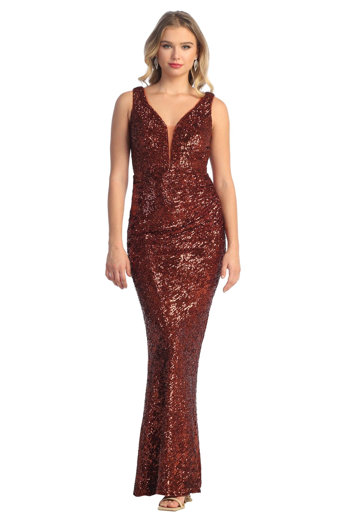 Cindy Collection 1745 Sparkling Mermaid Dress - NORMA REED