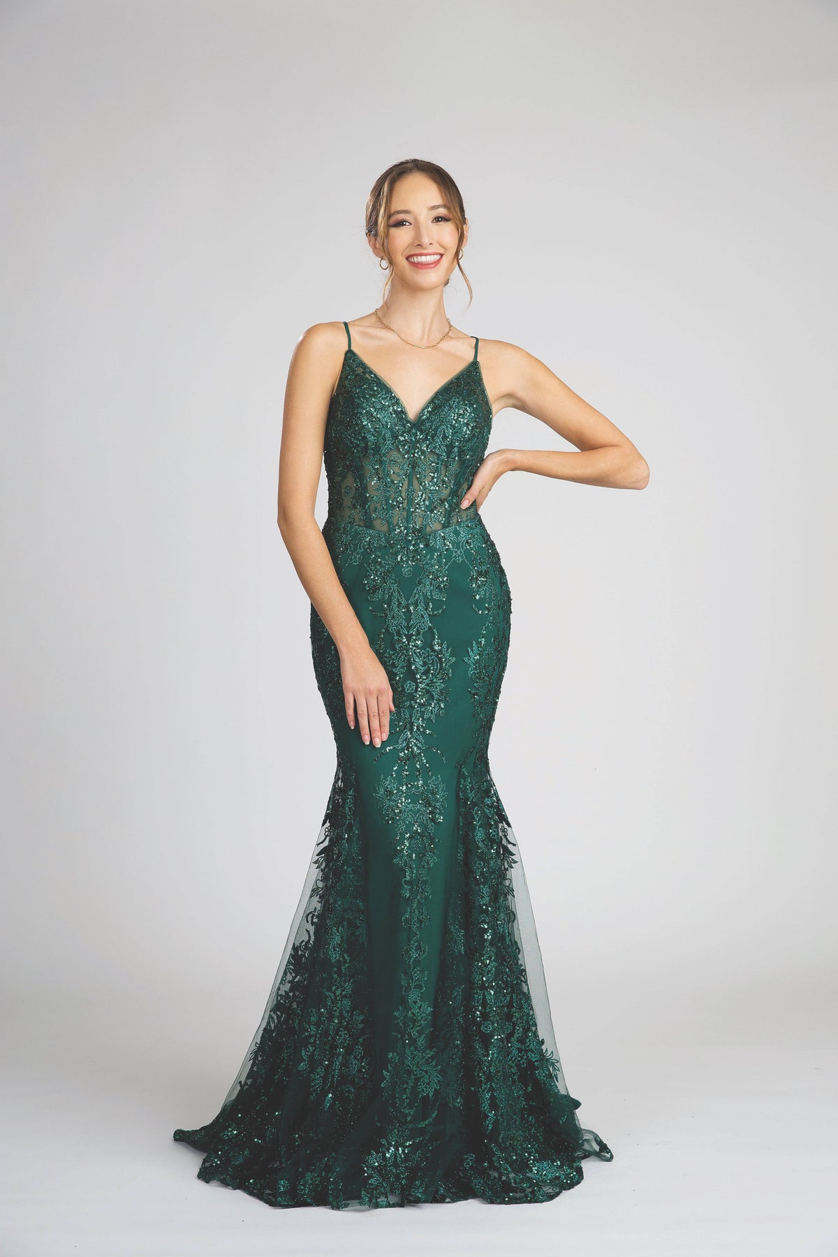 Elegant Royal Blue Mermaid Evening Dress Slit Prom Dress – Pgmdress