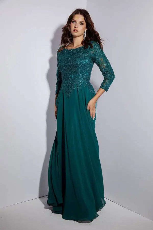 Eureka 6909 Long Sleeve Mother of the Groom Dress