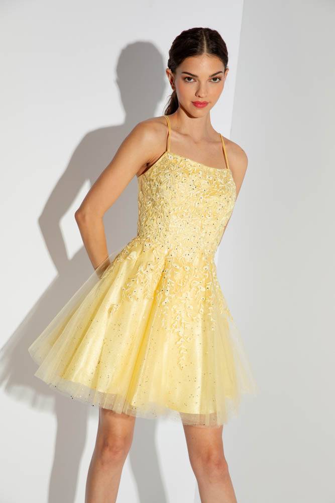 8th grade graduation yellow graduation dress