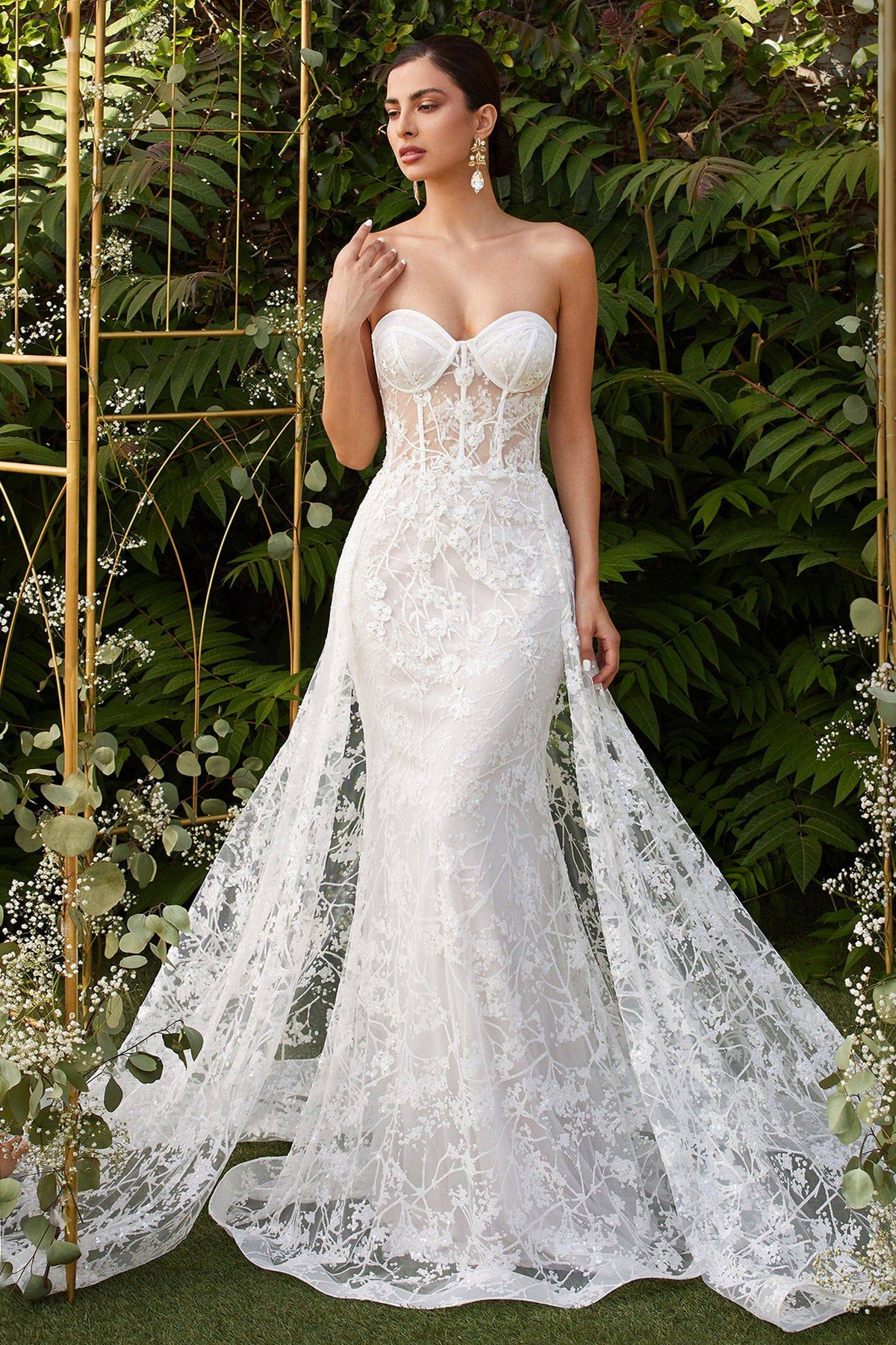 Cinderella Divine CB046W Stunning Corset-Wired Mermaid Wedding