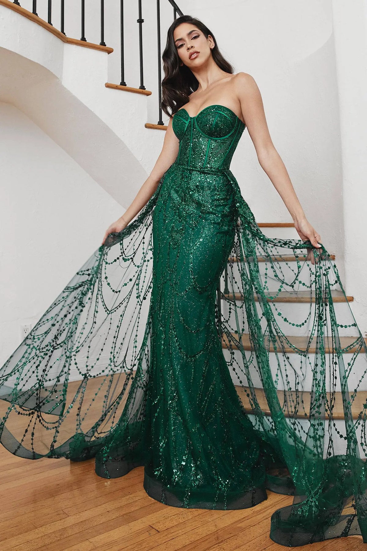 cinderella divine corset dress 3D Floral Corset Gown by Cinderella Divine CD962