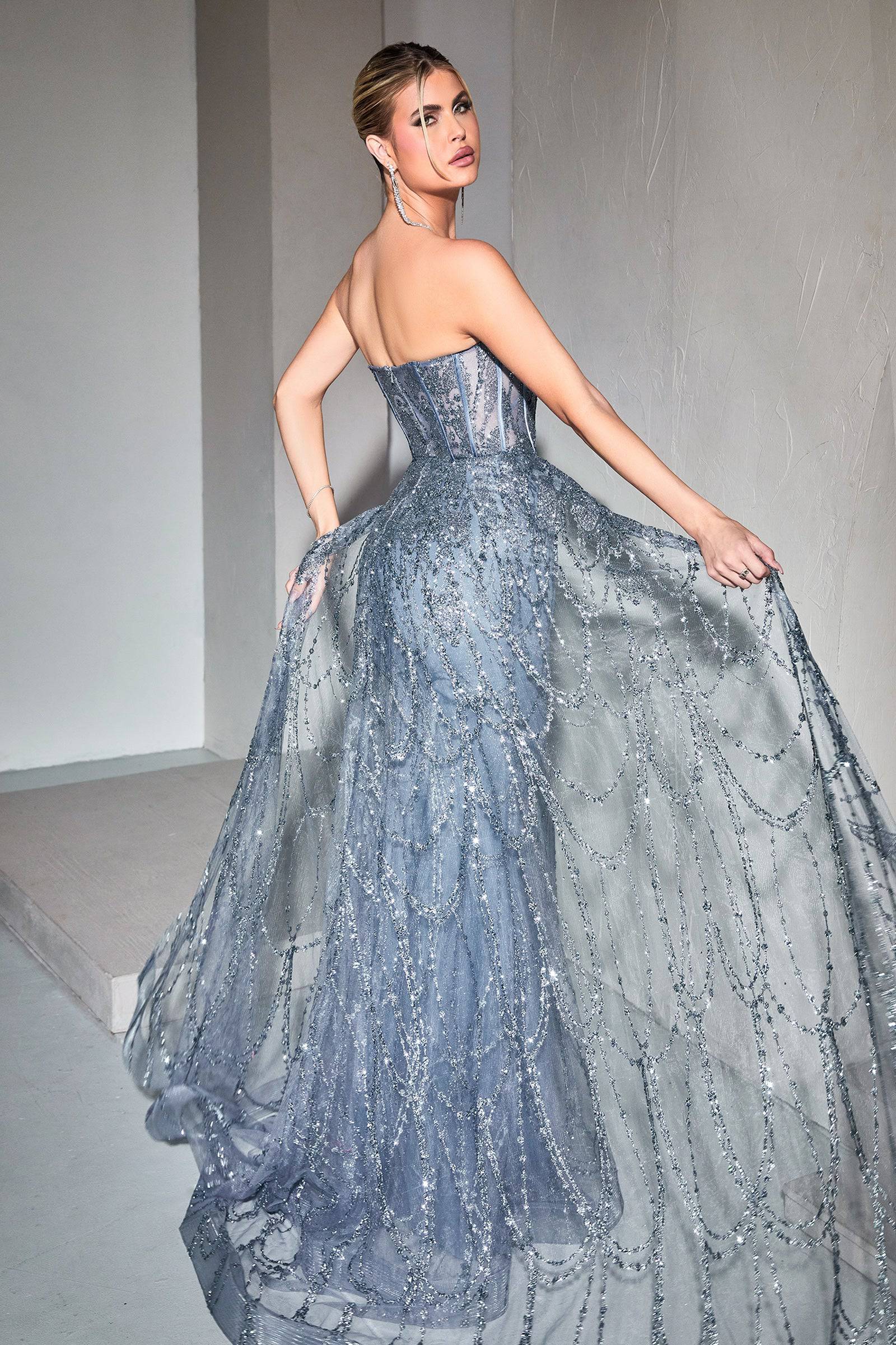 Cinderella Divine CB095 Lace & Sequin Corset Dress | NORMA REED