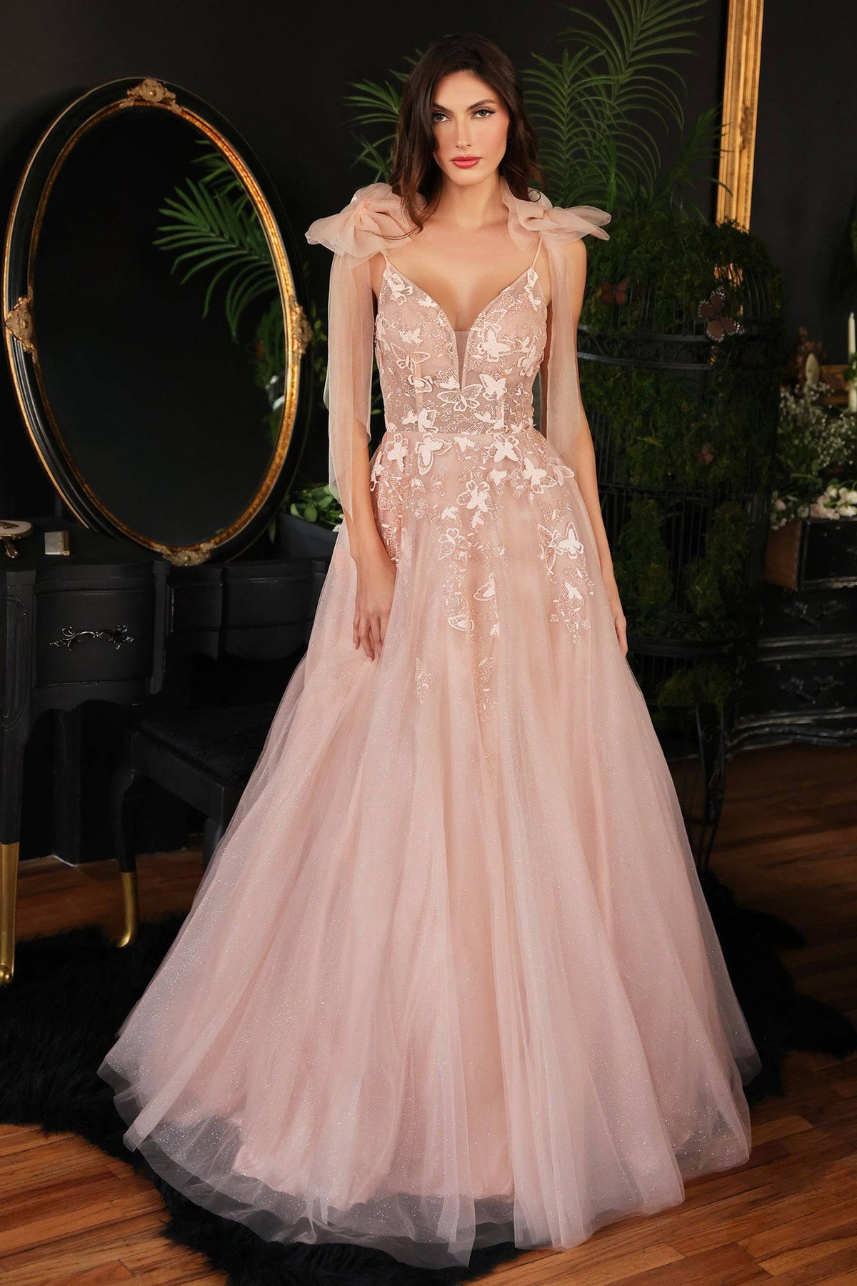 Cinderella Divine CB097 Shimmering Tulle Corset Ball Gown - NORMA REED
