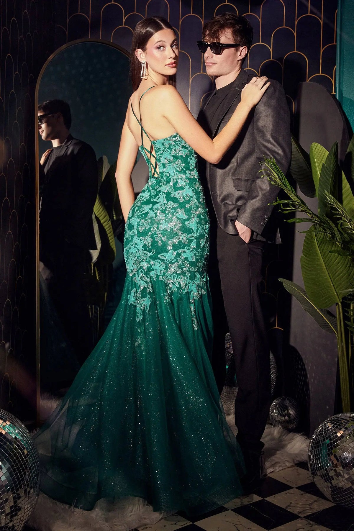Cinderella Divine CB112 Sparkling Emerald Mermaid Dress - NORMA REED Cinderella Divine CB112 Sparkling Emerald Mermaid Dress - NORMA REED