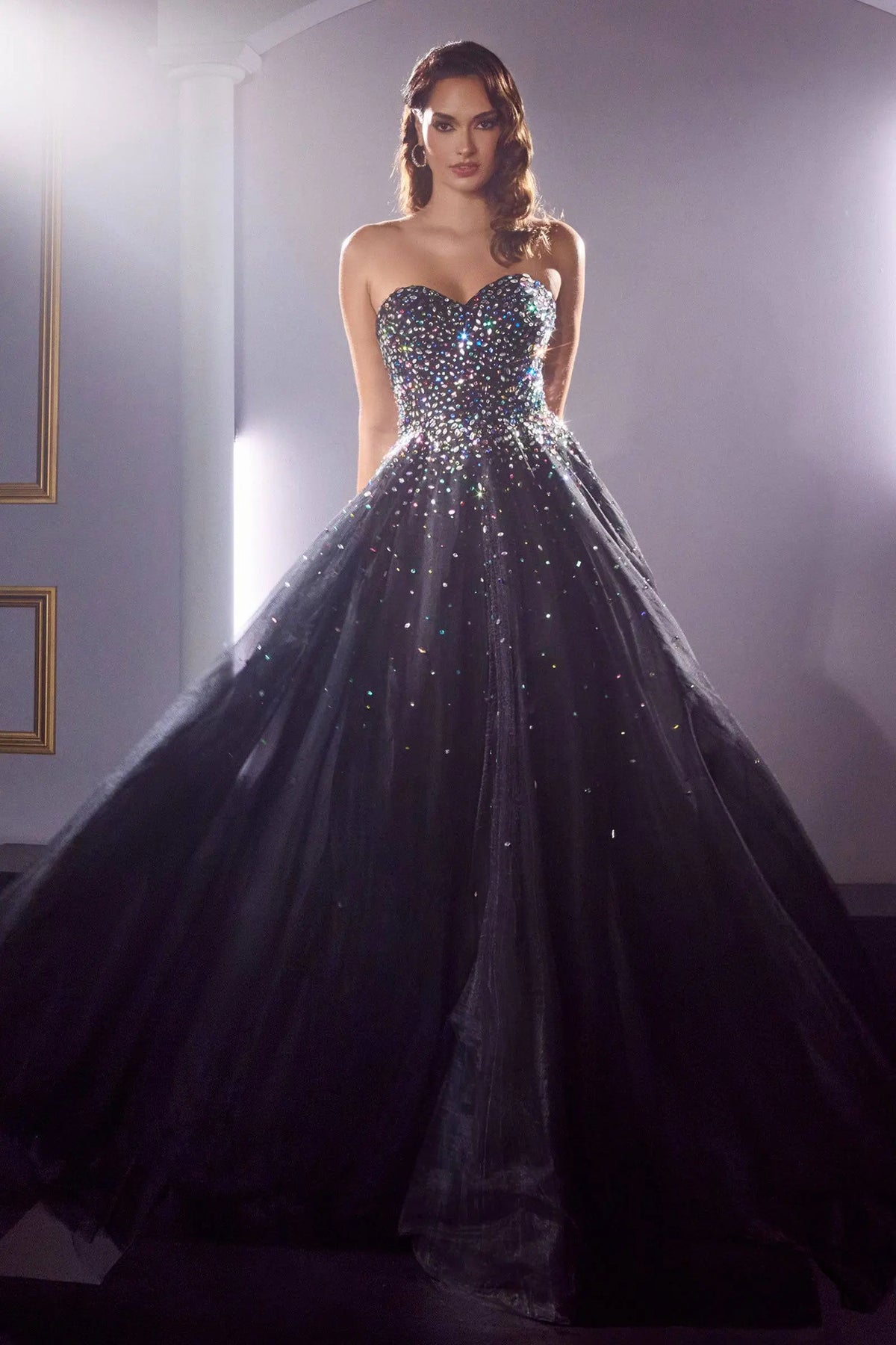 Cinderella Divine CB114 Sparkling Black Ball Gown - NORMA REED Cinderella Divine CB114 Sparkling Black Ball Gown - NORMA REED