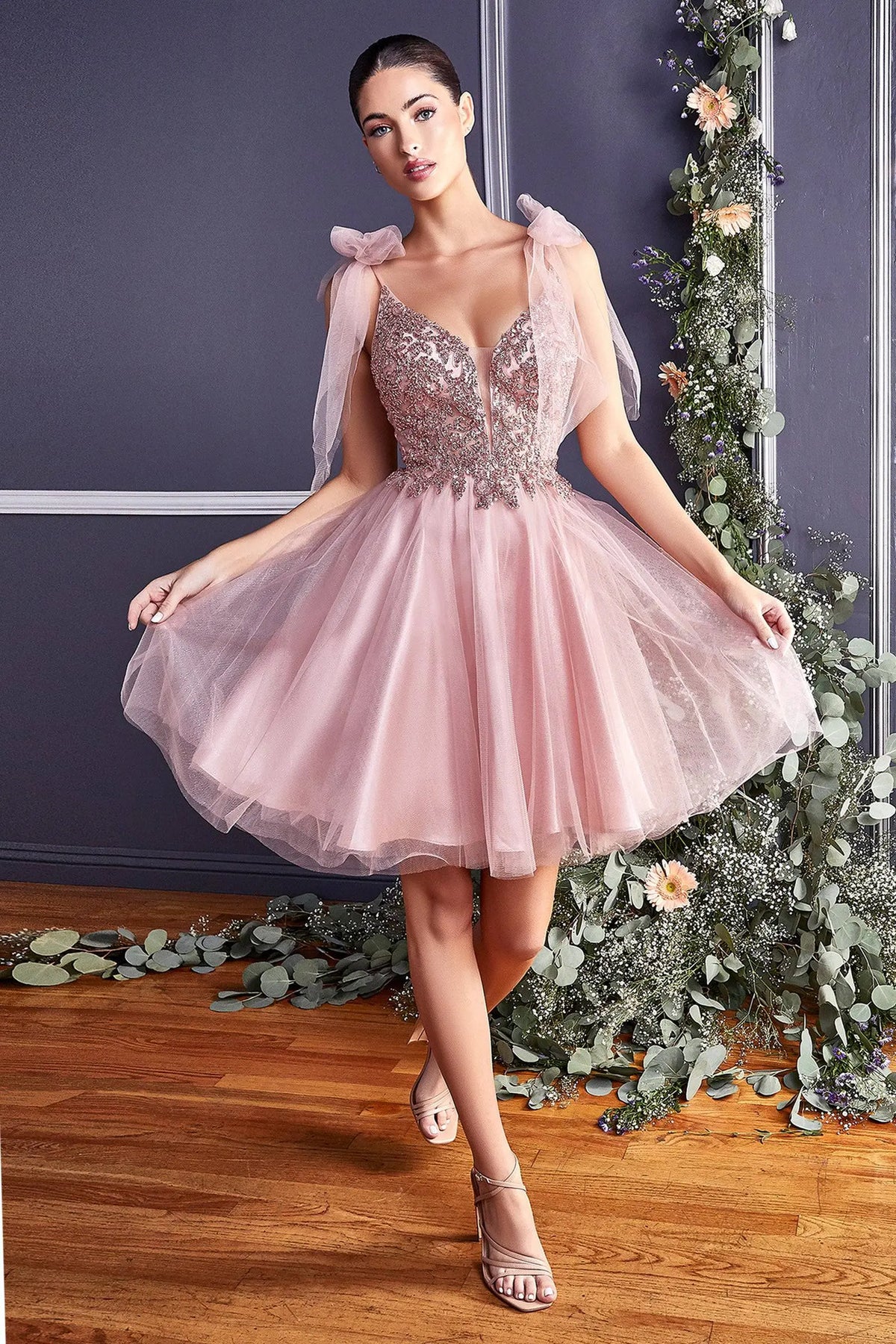 Cinderella Divine CD0174 - Short Grade 8 Graduation Dress - NORMA REED Cinderella Divine CD0174 - Short Grade 8 Graduation Dress - NORMA REED
