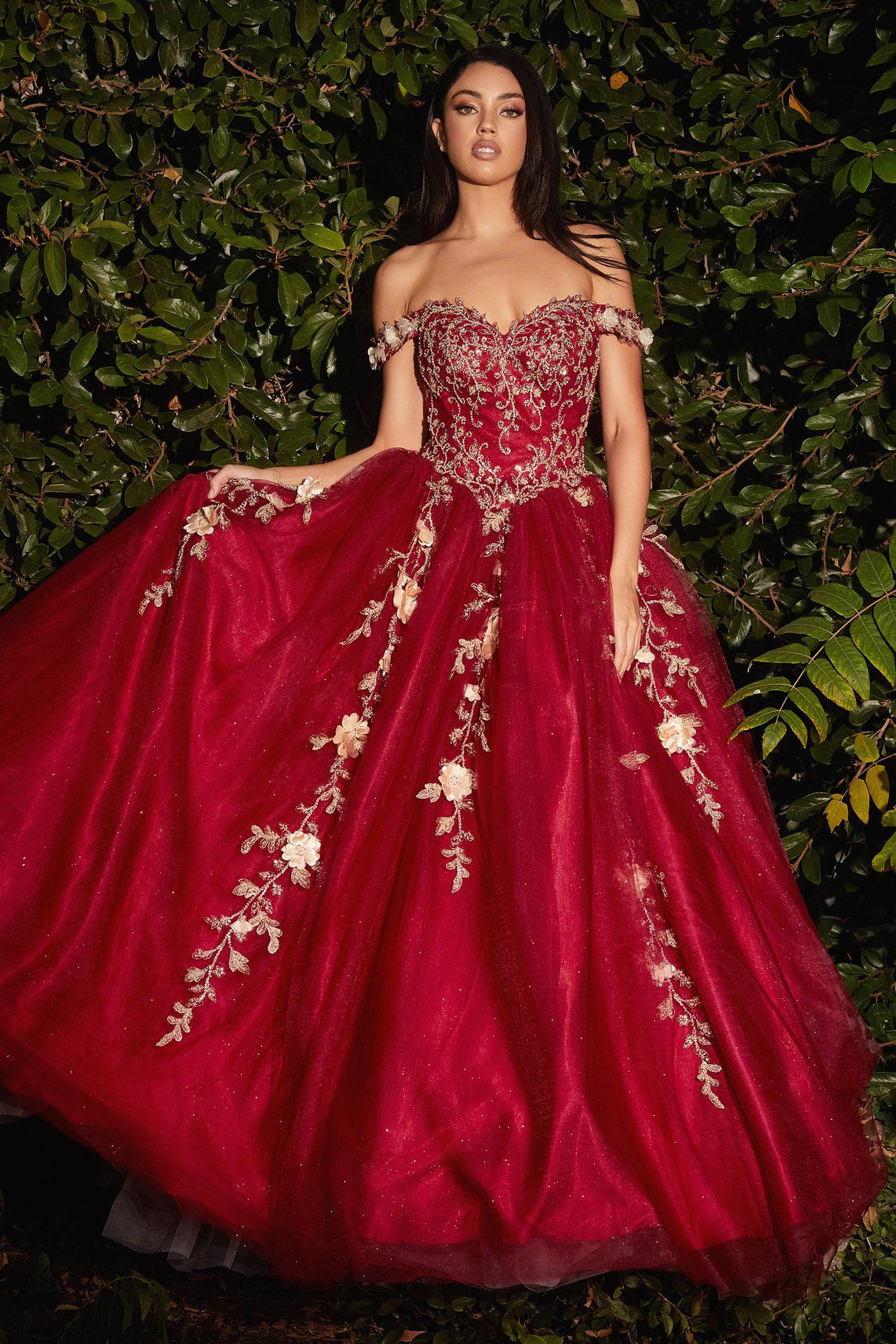 Sparkly Long Sequin Prom Dresses Red Quinceanera Dress FD1119 viniodre –  Viniodress