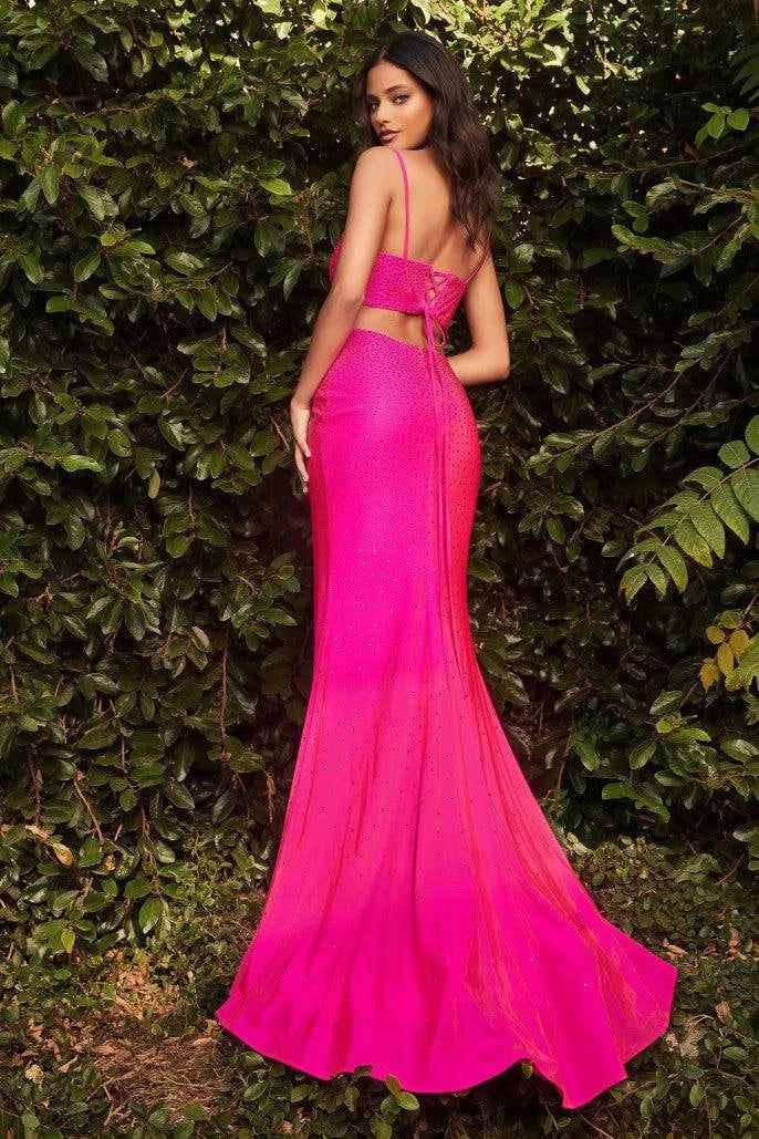 Long Dress With Slit And Sparkle #CDKV063 - NORMA REED