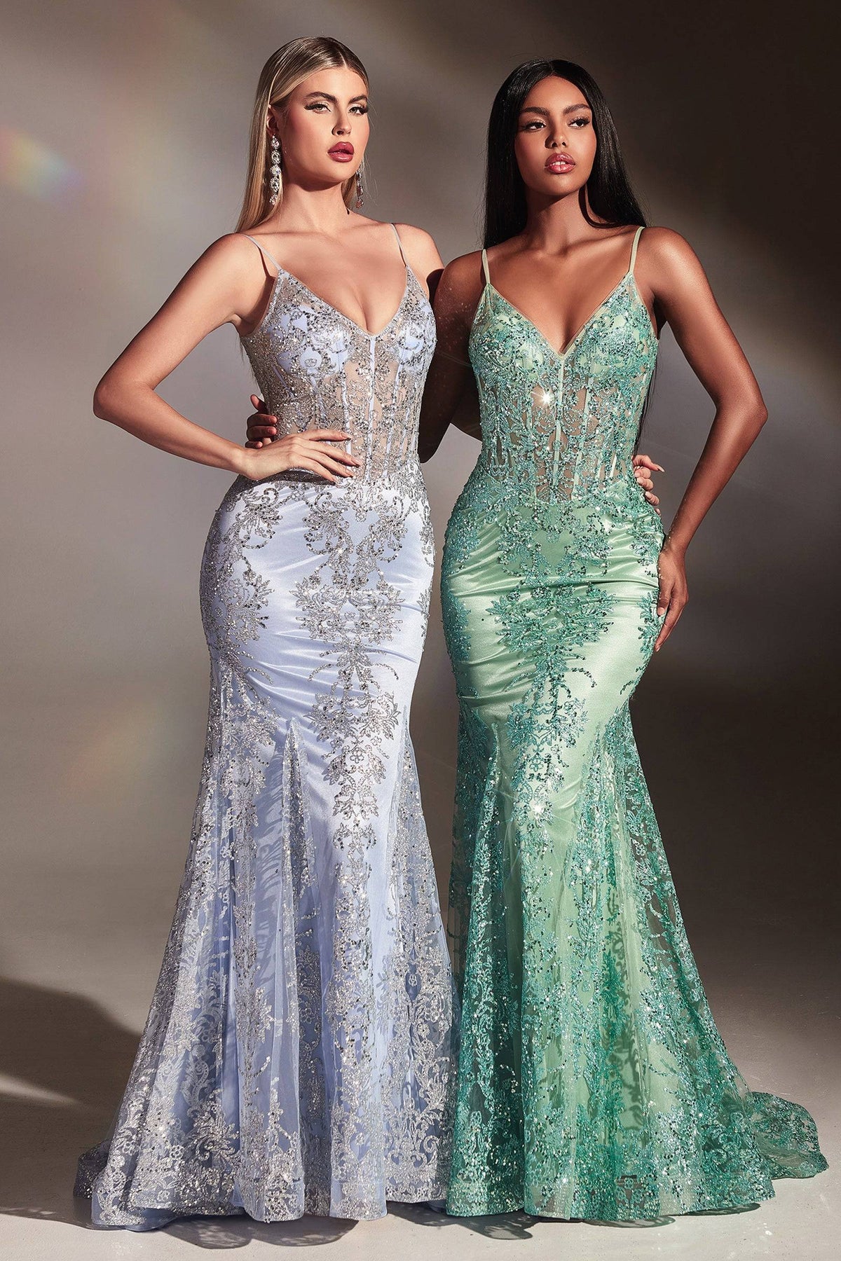Glitter Blue Sequin Prom Dress Black Girls Sparkle V Neck Long Sleeve  Mermaid Formal Dresses Evening Wear 2023 Birthday Dance Party Gowns Elegant
