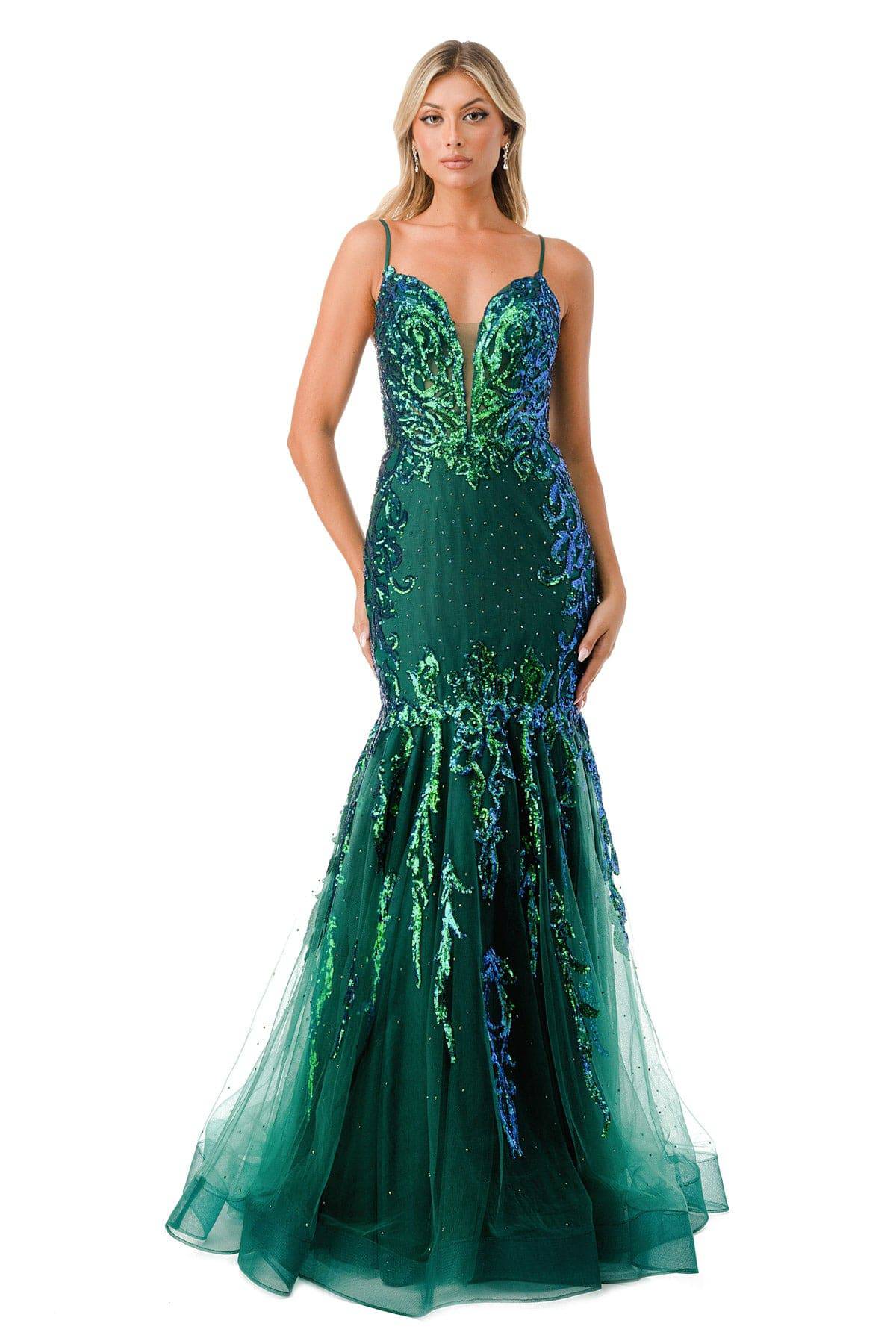 Aspeed Design L2659 Sparkling Emerald Green Mermaid Dress | 2 Colors - NORMA REED